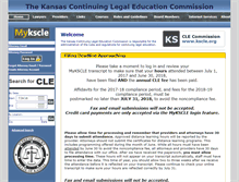 Tablet Screenshot of kscle.org